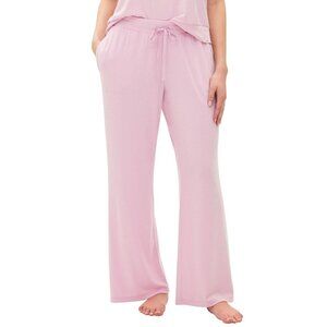 NWT GAP Womens Ribbed Drawstring Pajama Pants G1129XPTMA Lilac Purple L